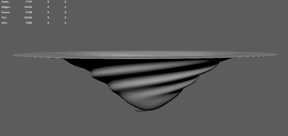 Whirlpool ocean swirl 3D model_4