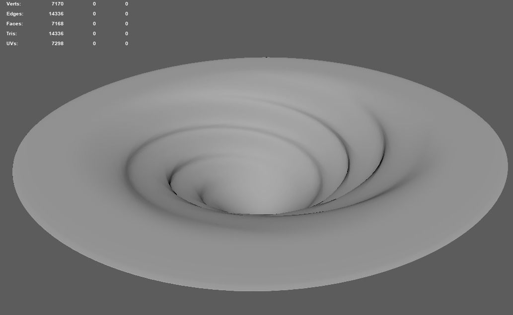 Whirlpool ocean swirl 3D model_2