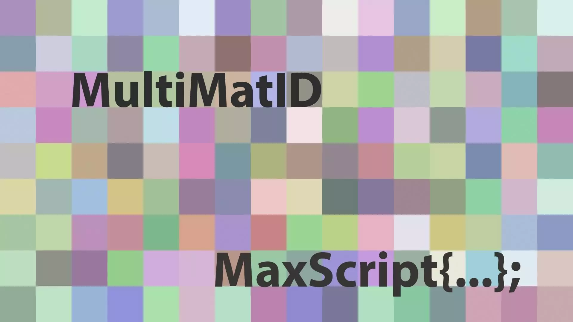 multMatID multimat id maxscript 3D model_0