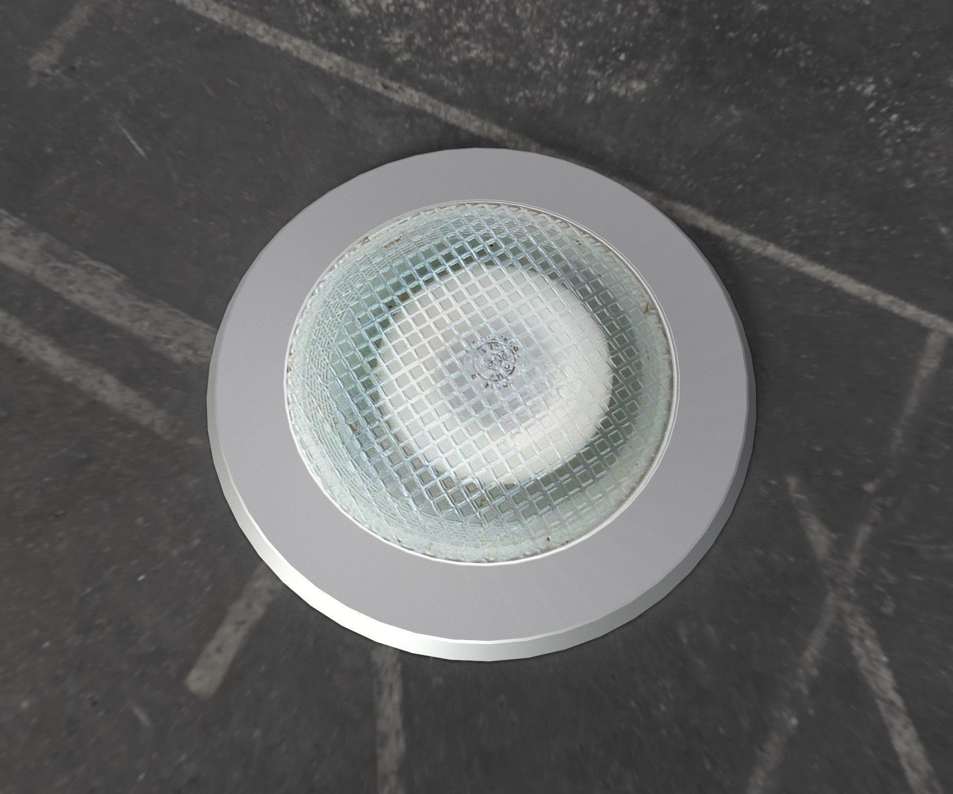 recessed light - Game Ready - VR AR Low-poly 3D model_8