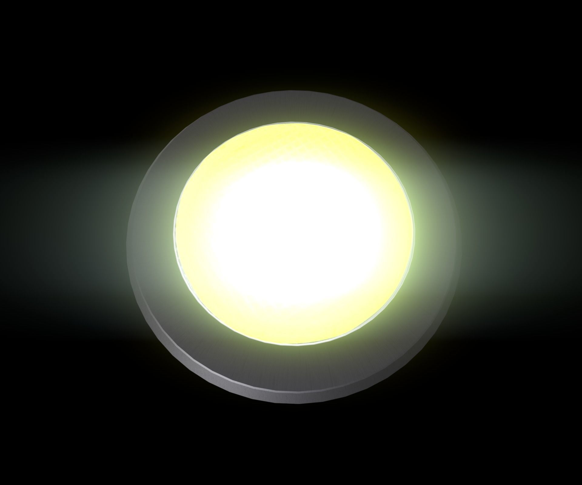 recessed light - Game Ready - VR AR Low-poly 3D model_7