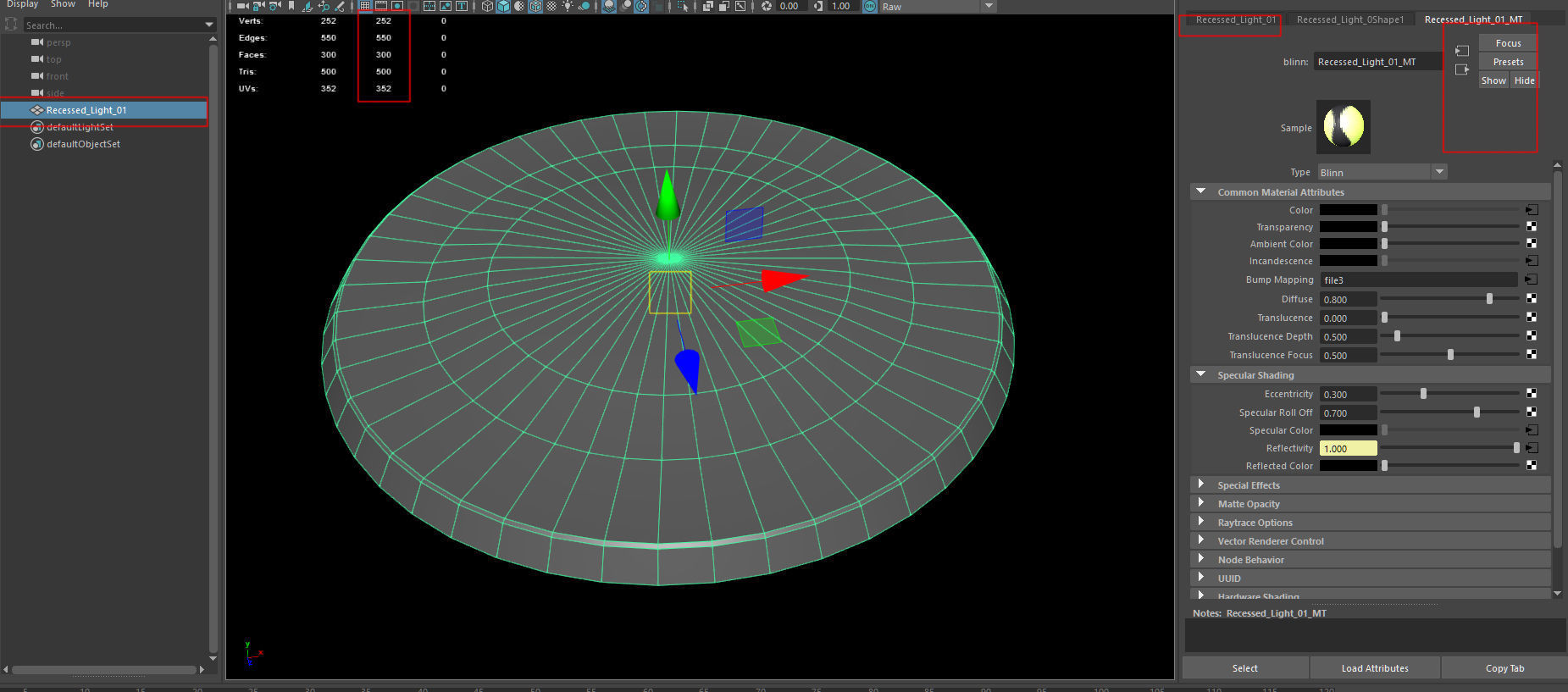 recessed light - Game Ready - VR AR Low-poly 3D model_13