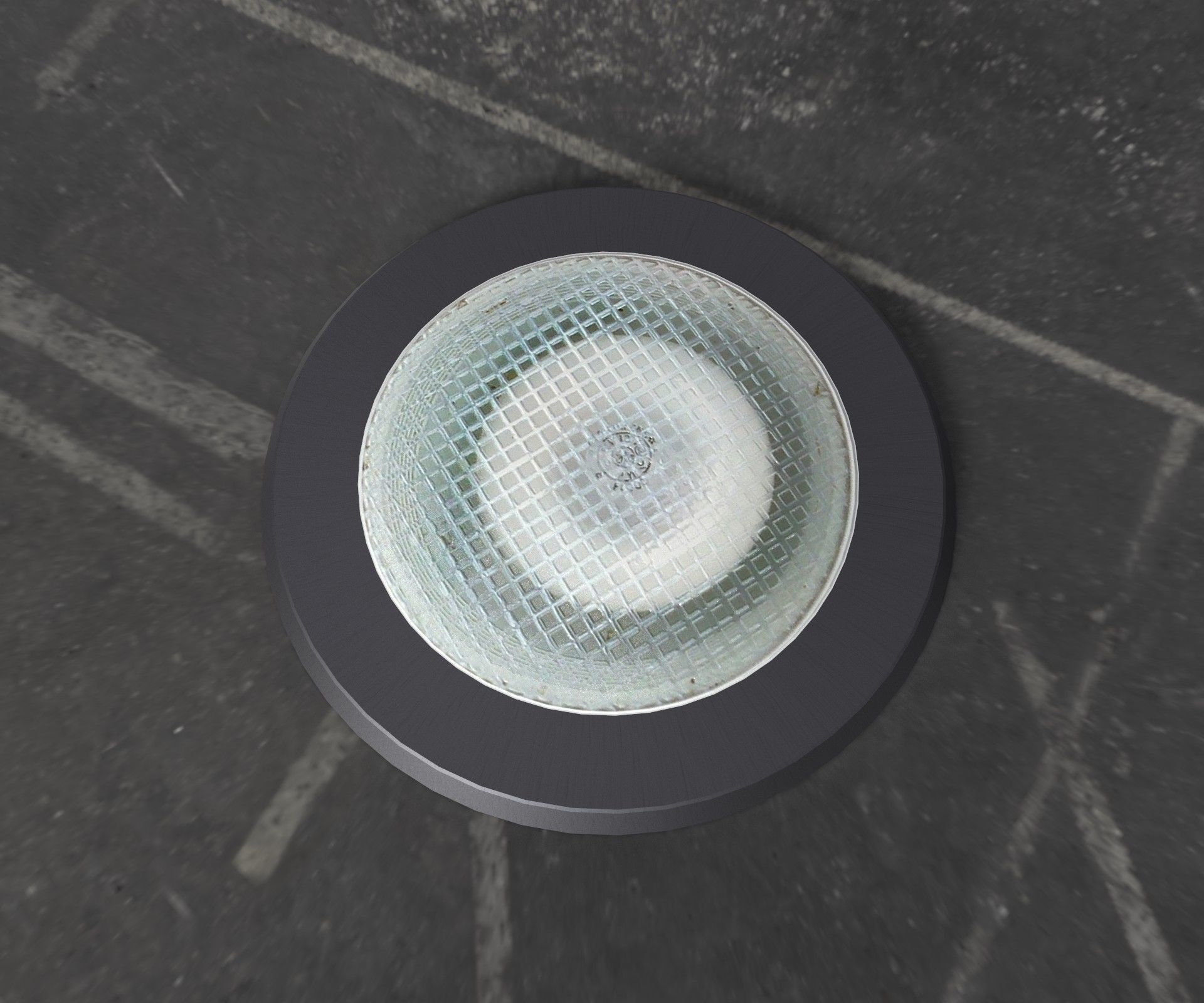 recessed light - Game Ready - VR AR Low-poly 3D model_9