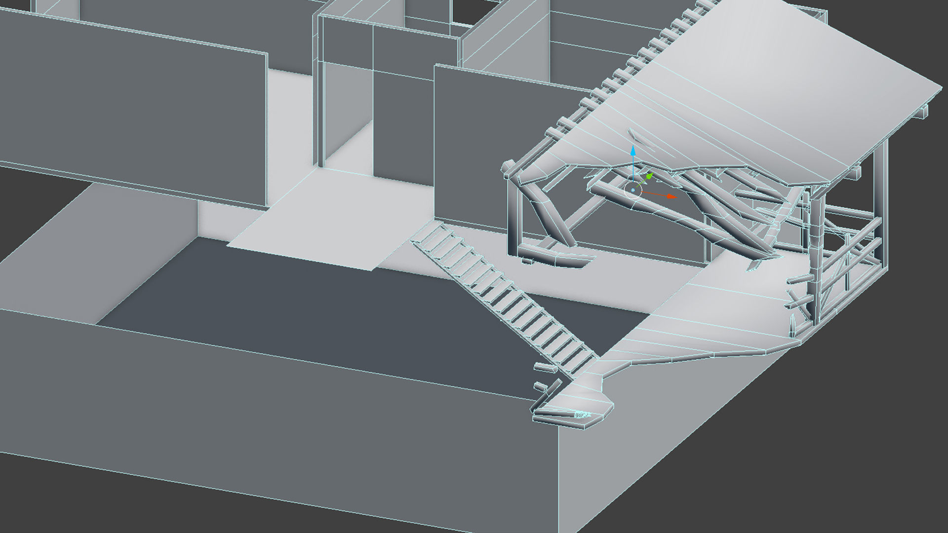 House Old  Low-poly 3D model_14