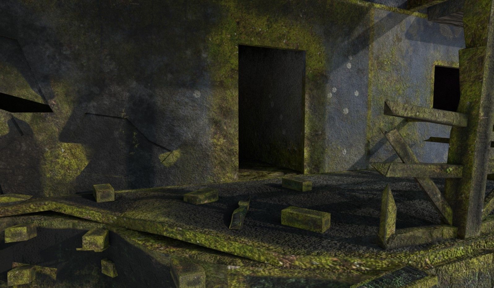 House Old  Low-poly 3D model_9