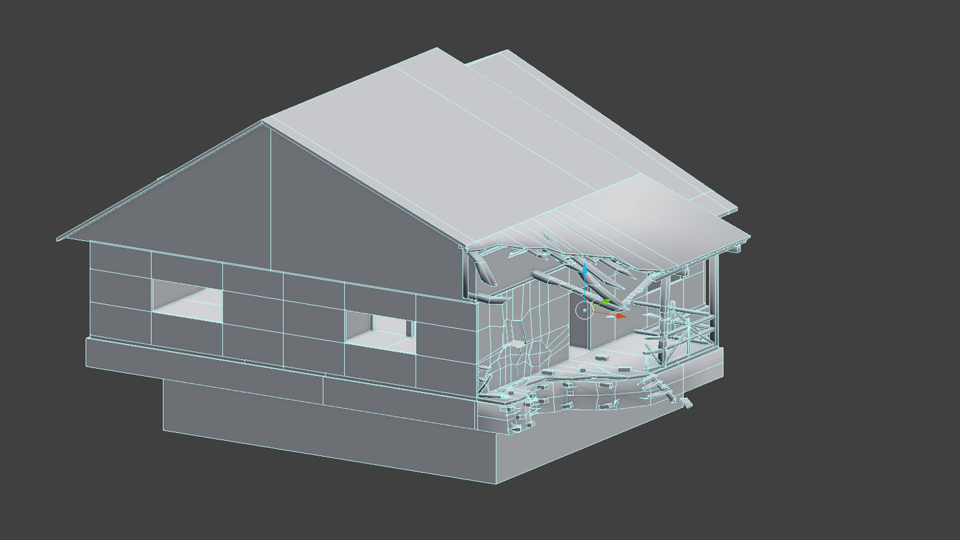 House Old  Low-poly 3D model_13