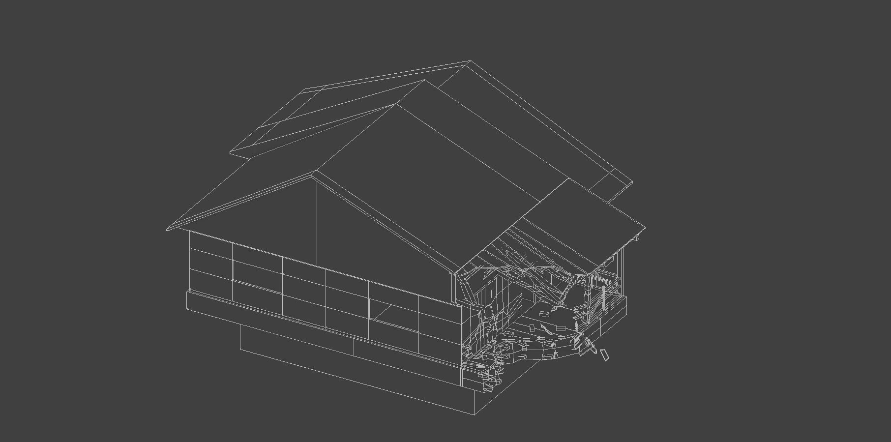 House Old  Low-poly 3D model_17