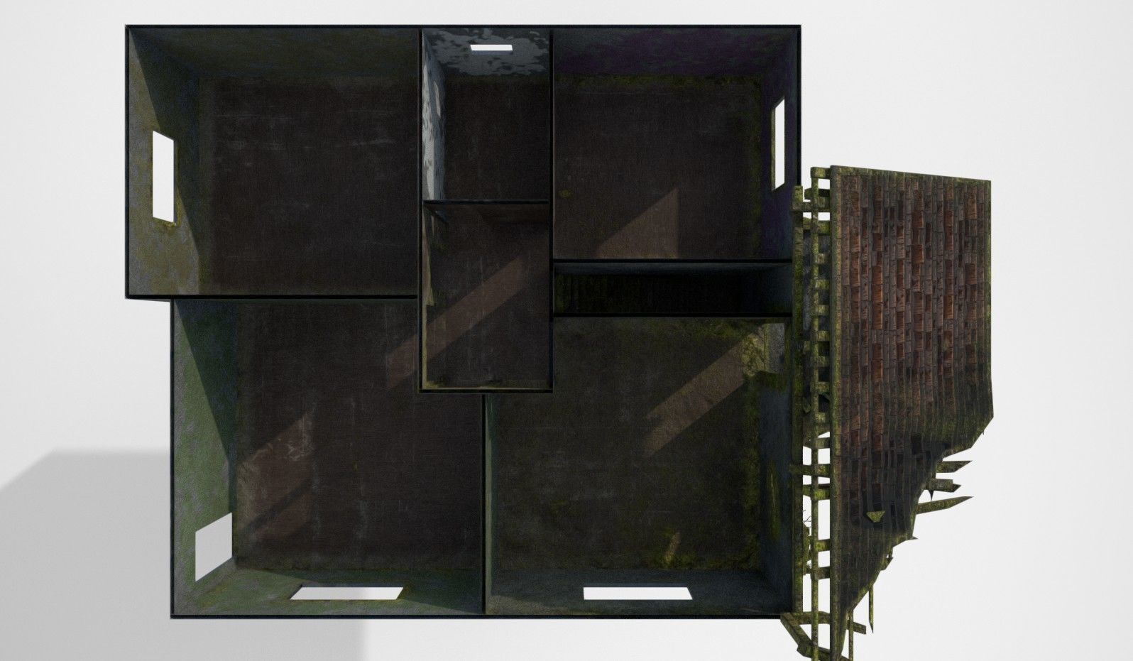 House Old  Low-poly 3D model_6