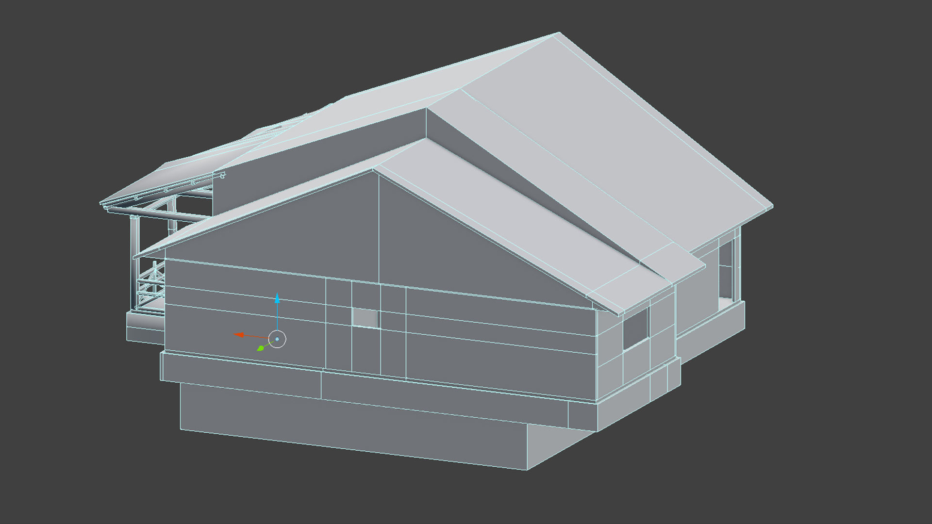 House Old  Low-poly 3D model_12