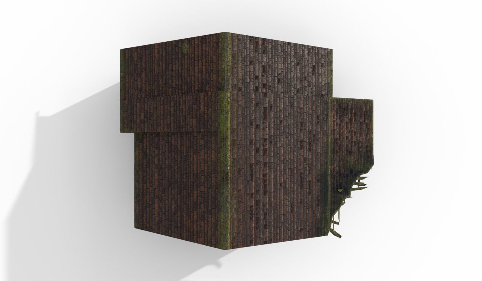 House Old  Low-poly 3D model_4