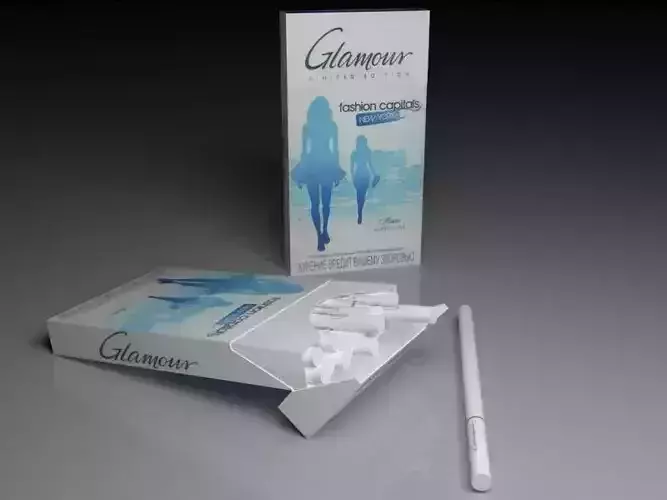 Cigarette Glamour Blue 3D model