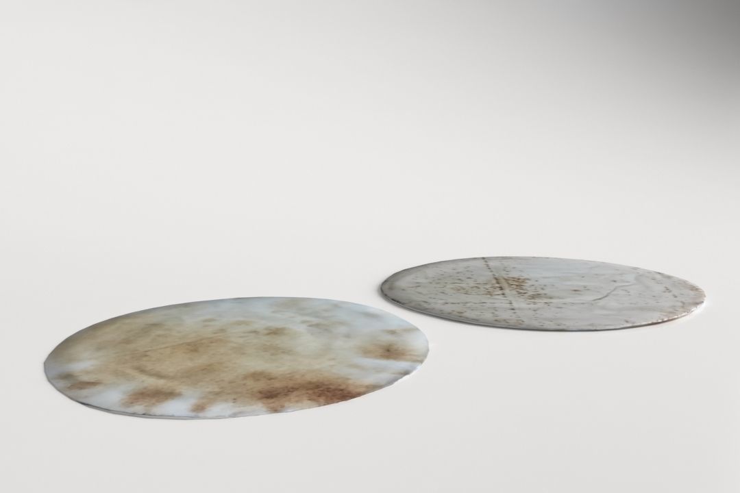 Arabian Bread Low-poly 3D model_1