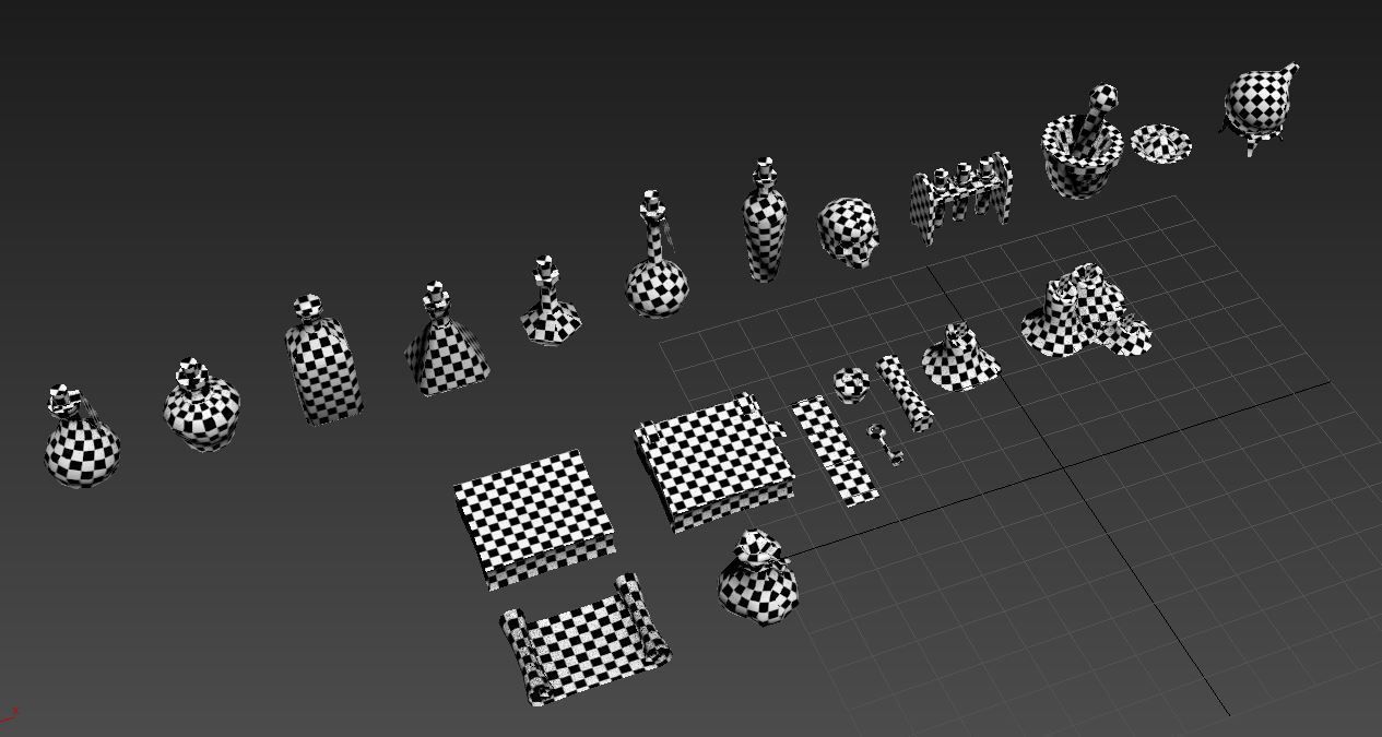 Alchemist set - game ready props Low-poly 3D model_5