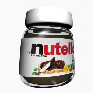 Nutella Chocolate Hazelnut Spread Free 3D model_2