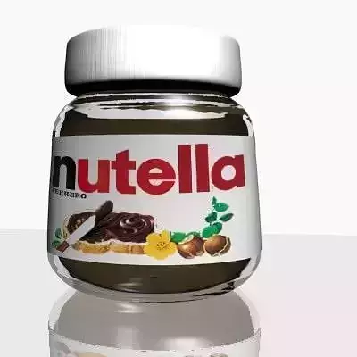 Nutella Chocolate Hazelnut Spread Free 3D model