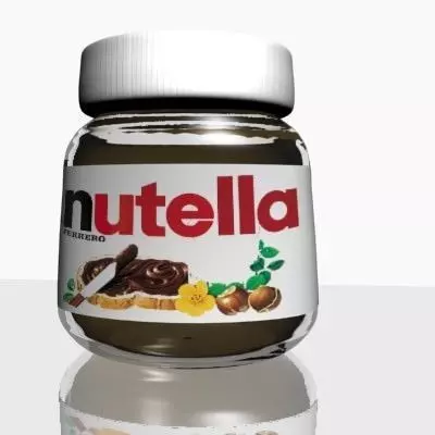 Nutella Chocolate Hazelnut Spread Free 3D model_0