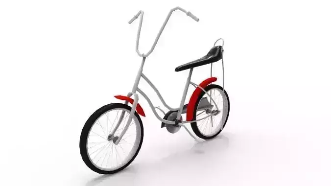 Kids Bicycle - Low Poly  