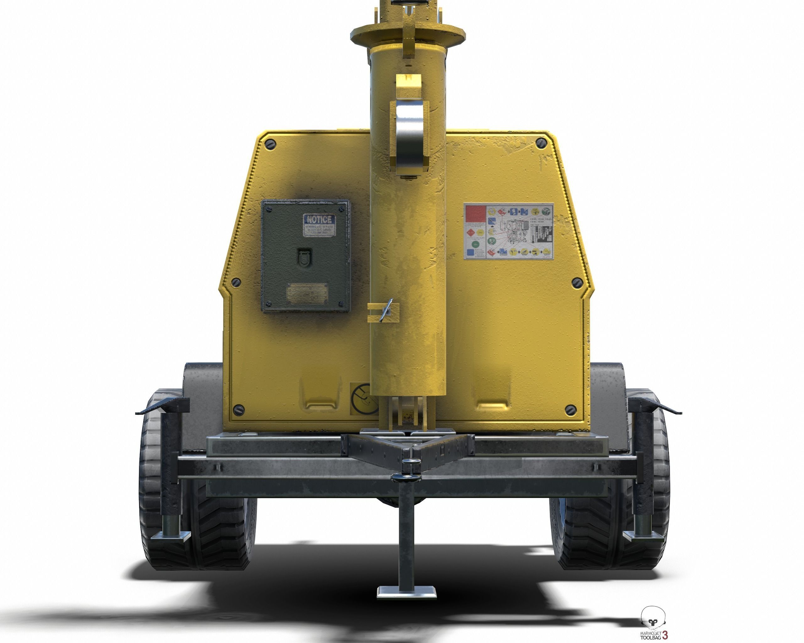 Tower Light Low Poly PBR Low-poly 3D model_17