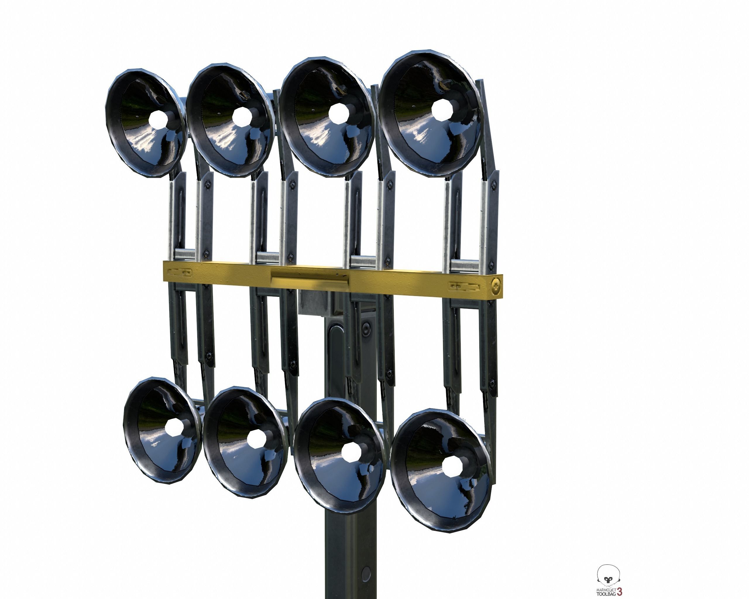 Tower Light Low Poly PBR Low-poly 3D model_5