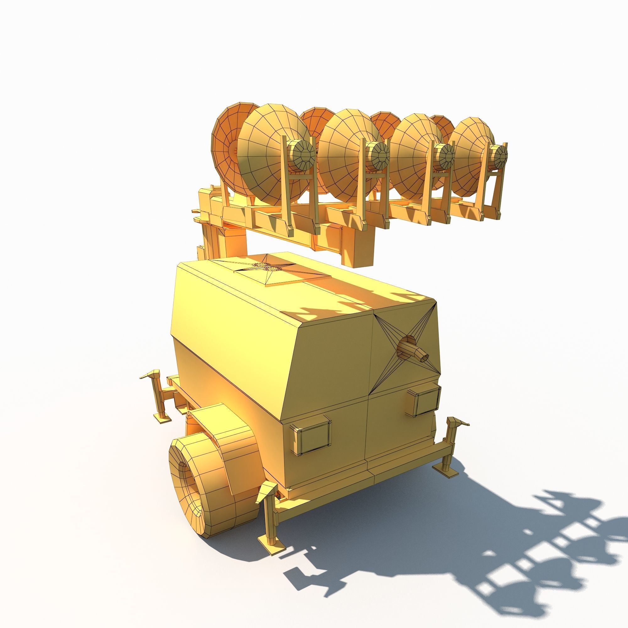 Tower Light Low Poly PBR Low-poly 3D model_20