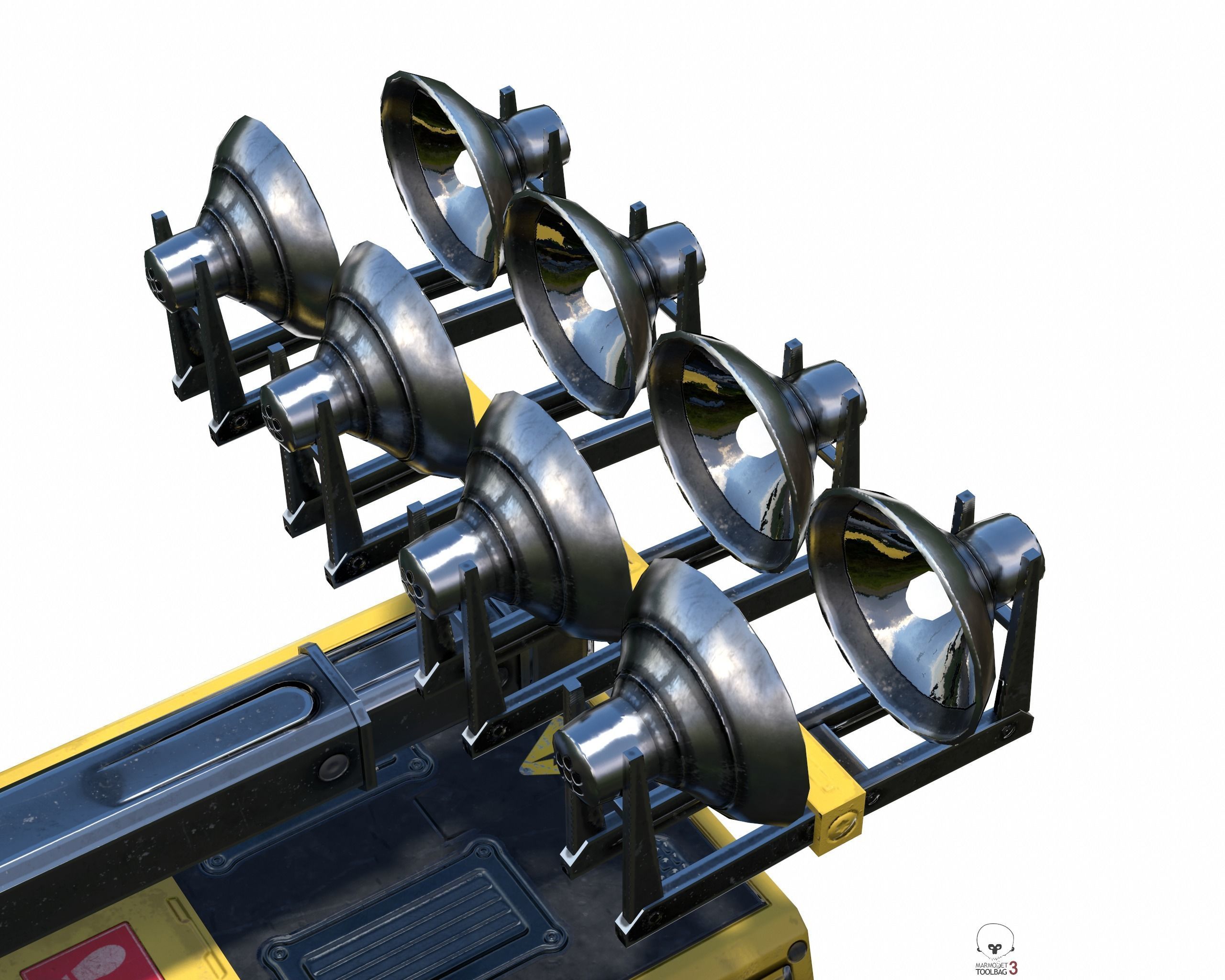 Tower Light Low Poly PBR Low-poly 3D model_8