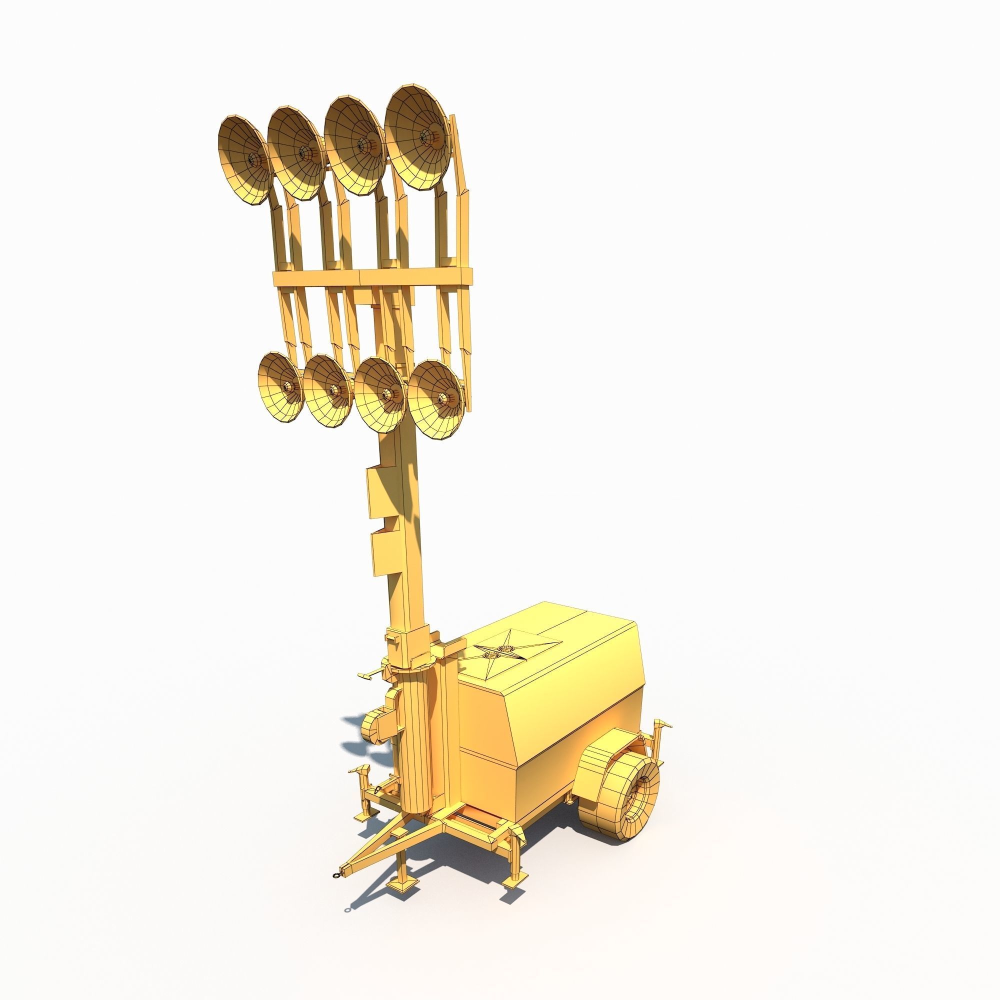 Tower Light Low Poly PBR Low-poly 3D model_18