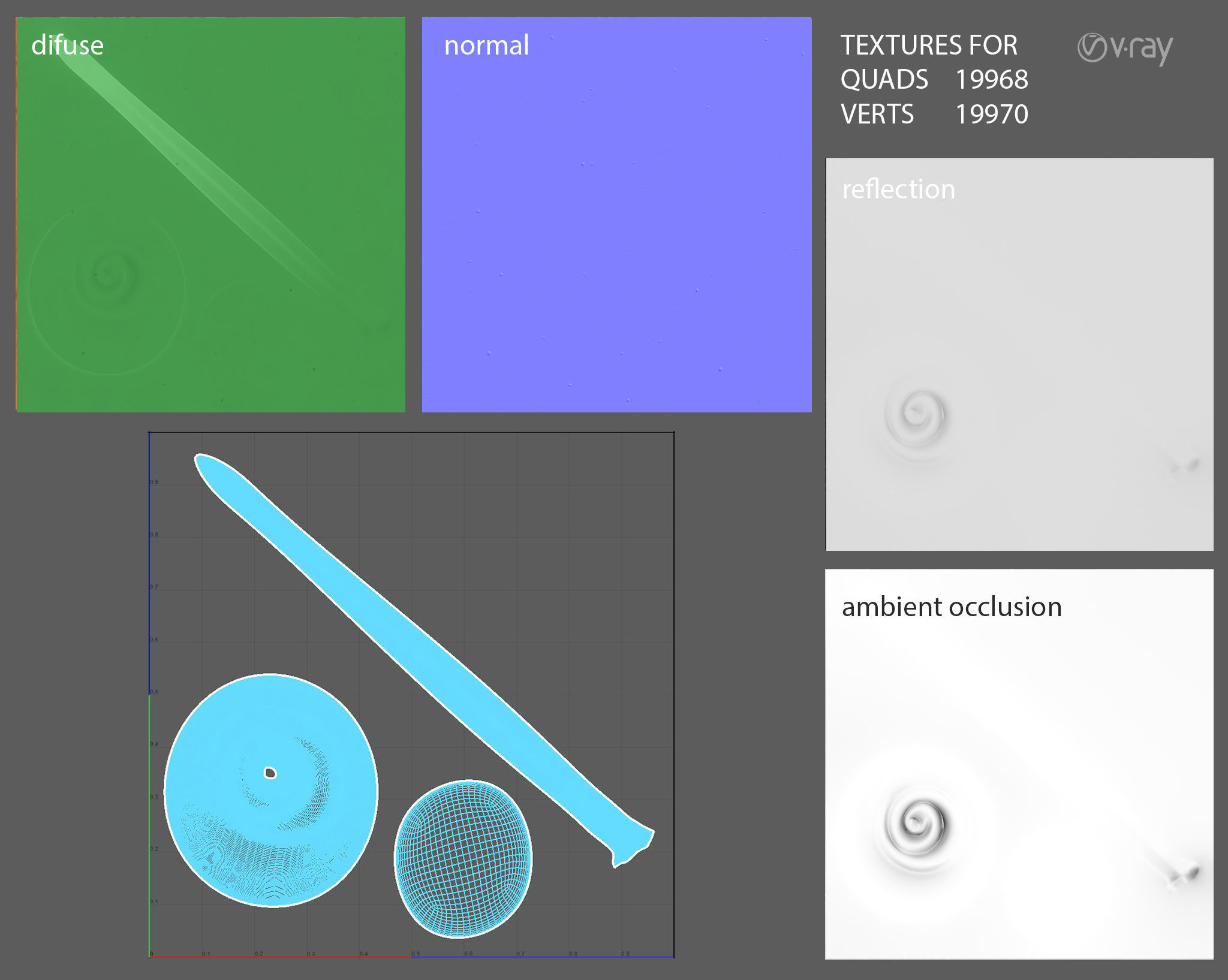 Flowing Paint Green 3D model_2