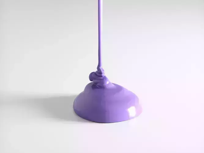 Flowing Paint Ultra Violet 3D model
