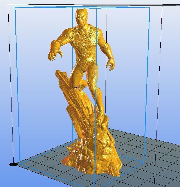 BLACK PANTHER INSPIRITED DIORAMA 3D print model_10