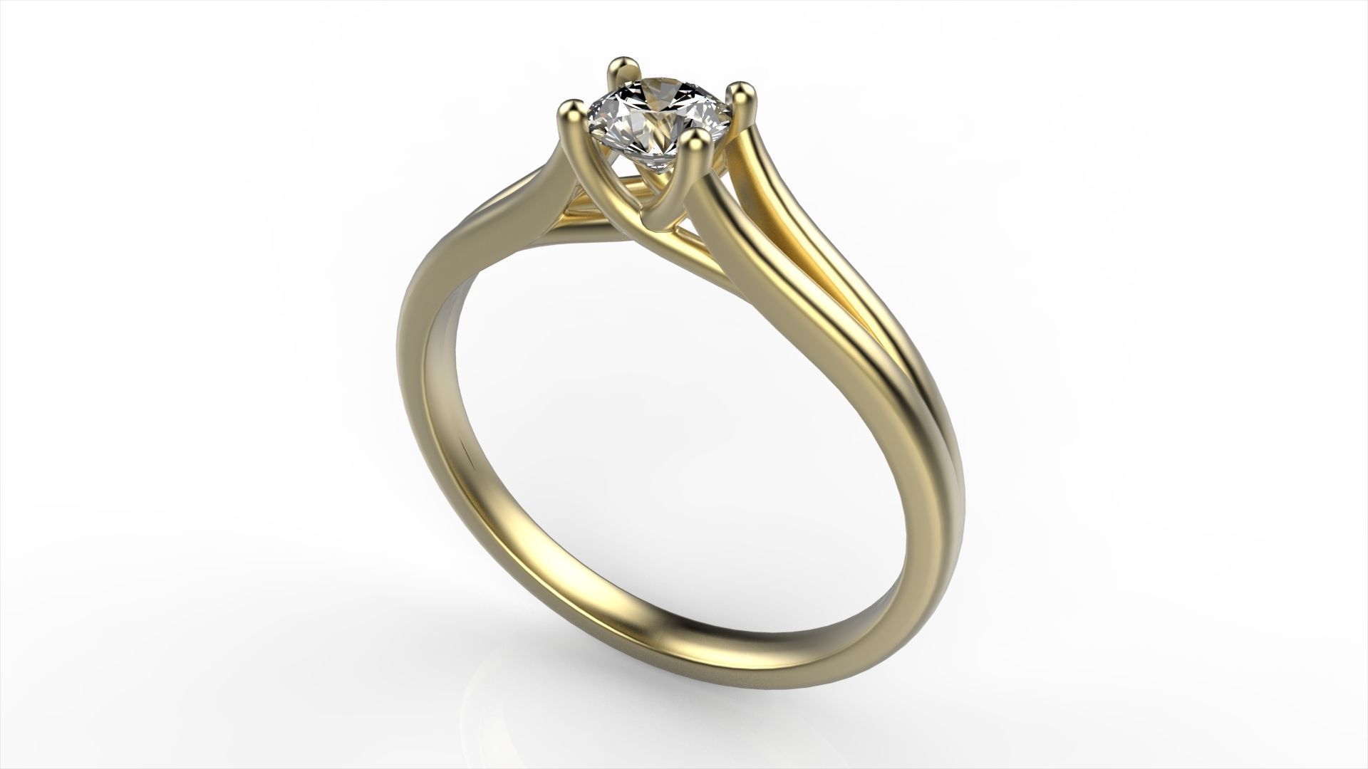 Diamond Ring All Size 3D print model_1