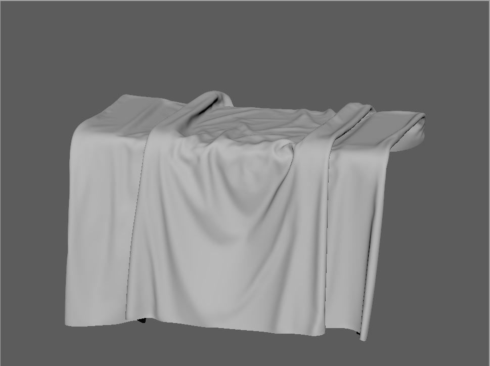 Presentation Table Cloth var01 3D model_4