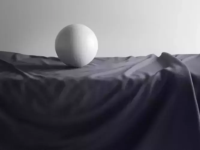 Presentation Table Cloth var02 3D model
