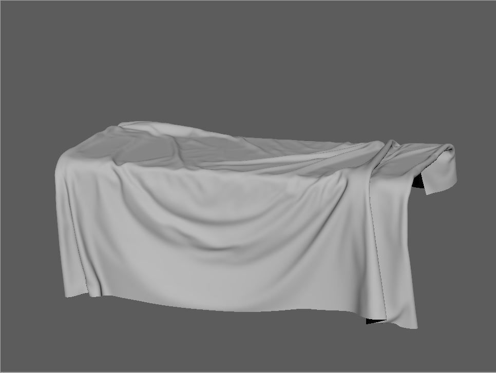 Presentation Table Cloth var02 3D model_4