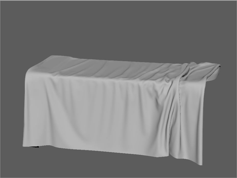 Presentation table Cloth var03 3D model_4