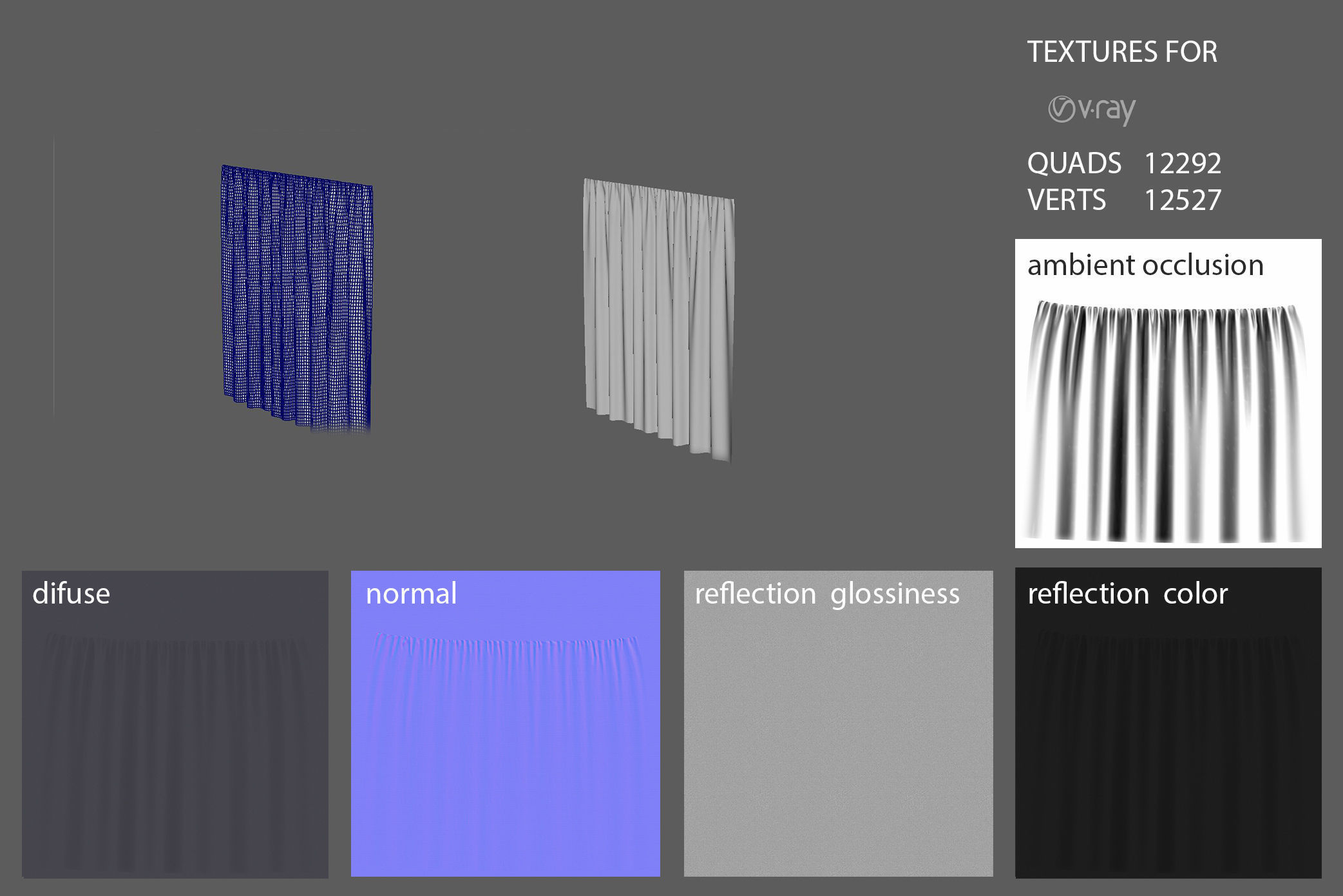 Presentation Curtain 3D model_2