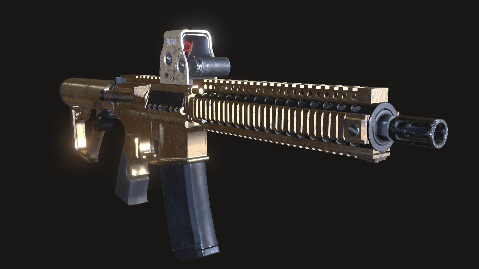 MK18 Weapons Pack Free 3D model