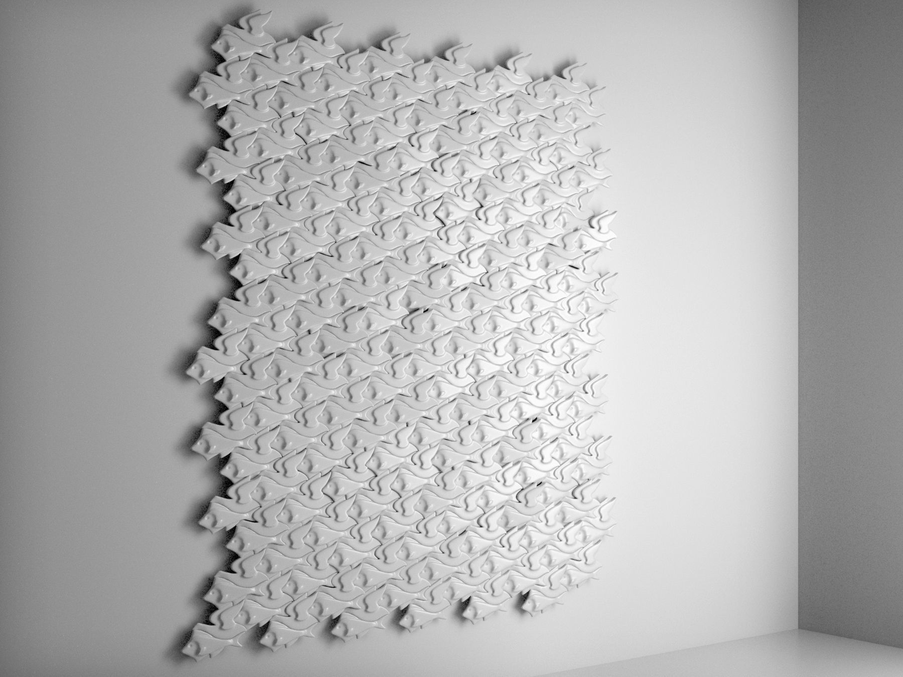 Dekowall Escher Tiles  3D model_2