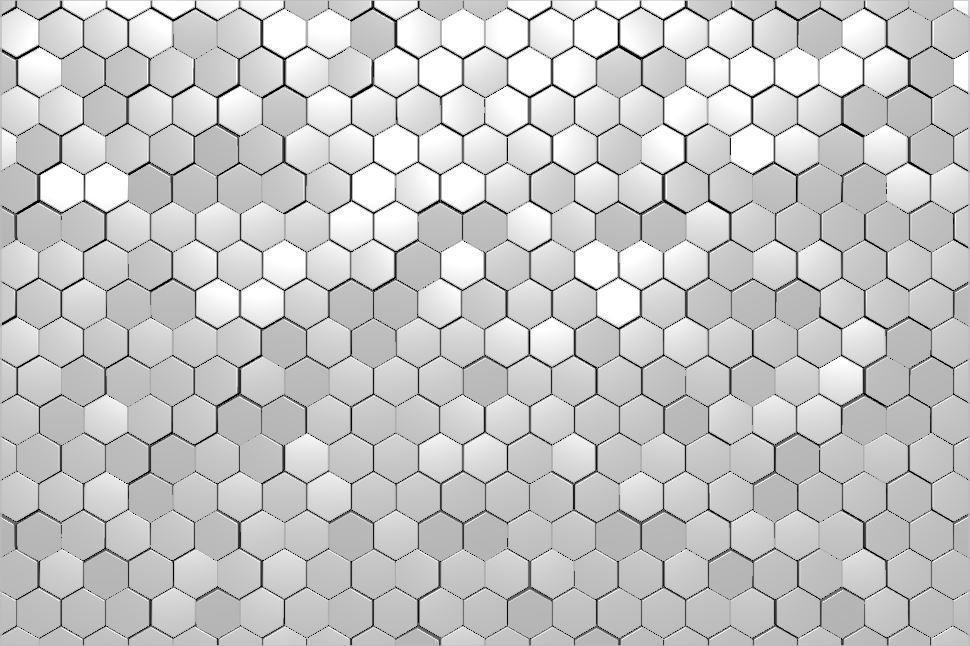 Dekowall Hexagon Tiles 3D model_1