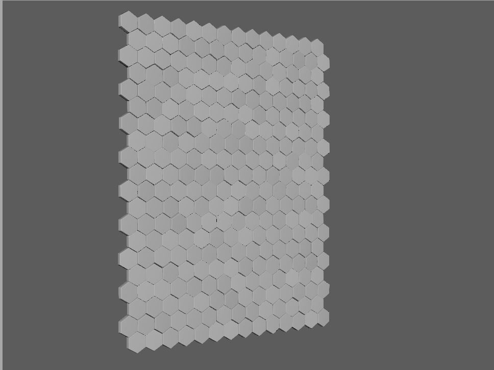 Dekowall Hexagon Tiles 3D model_3