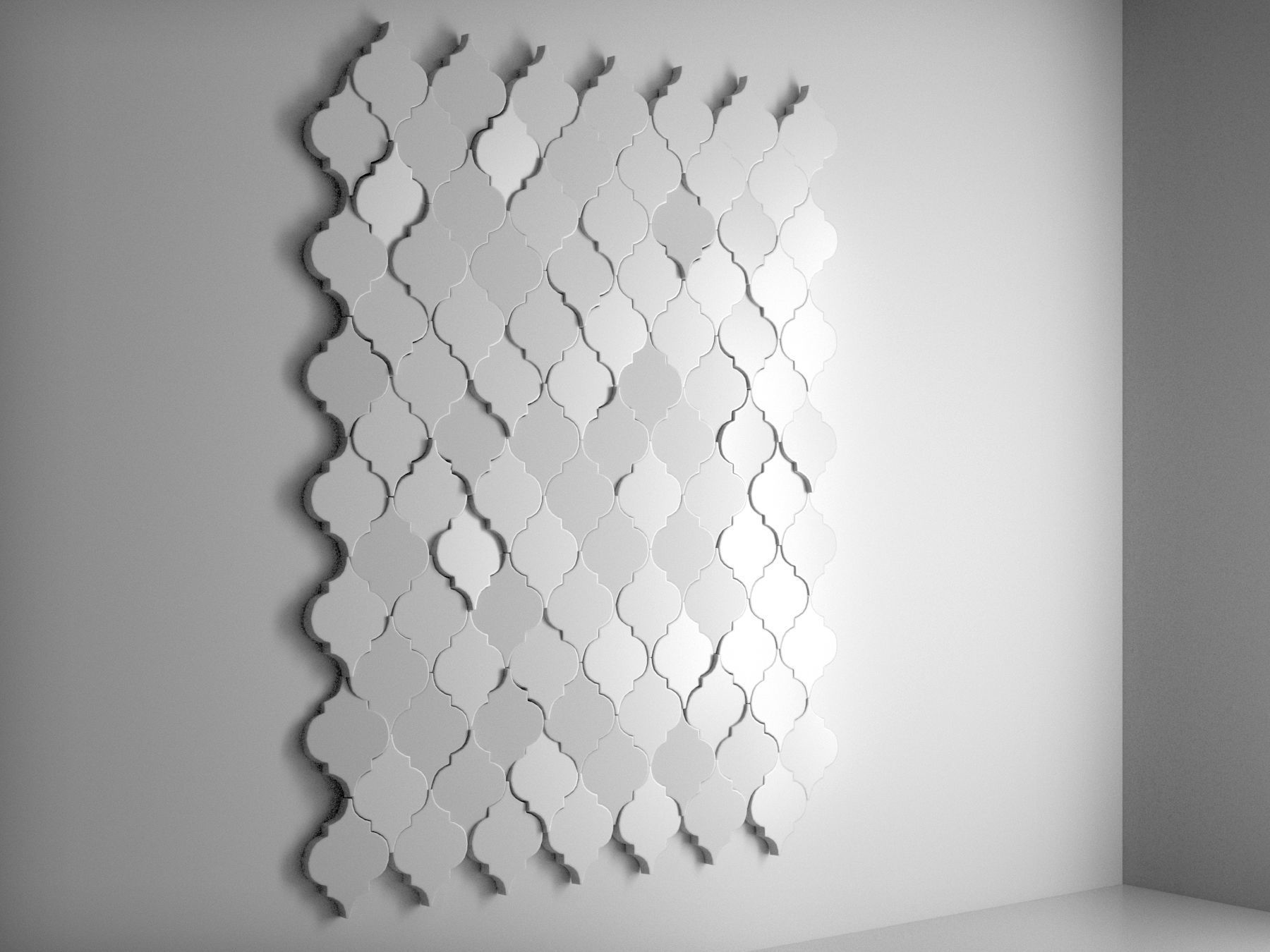 Deko Wall Pattern 3D model_2