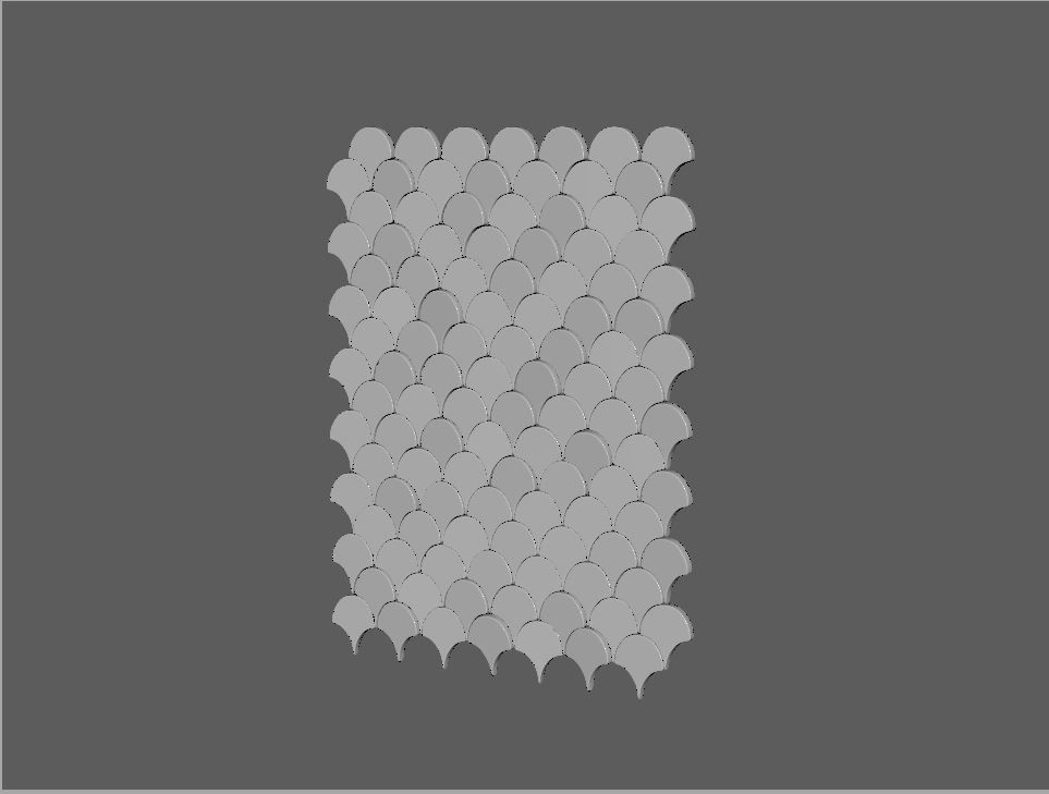 Deko Wall Scale Tile 3D model_4