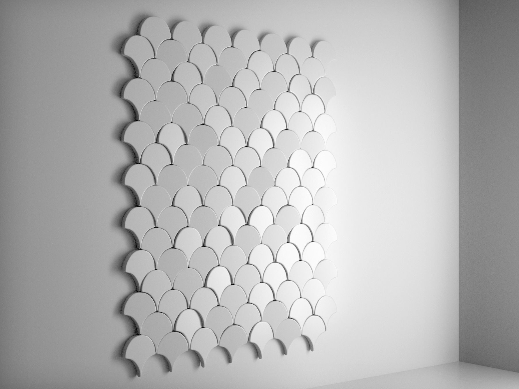 Deko Wall Scale Tile 3D model_2
