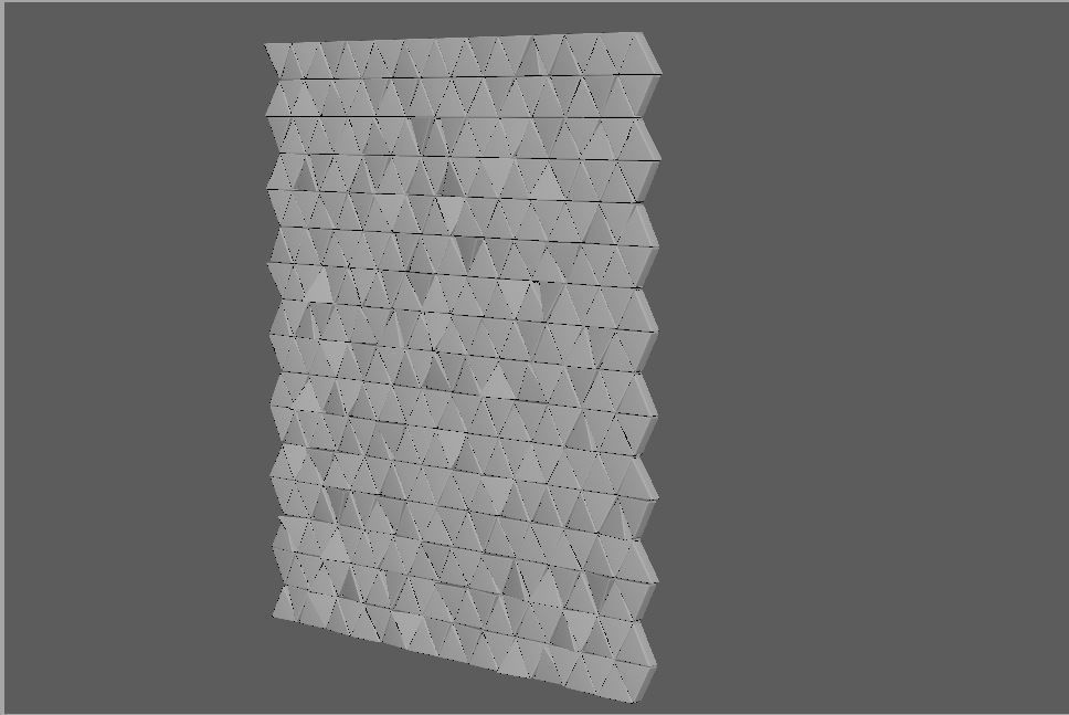 Deko Wall Triangel Tiles 3D model_5