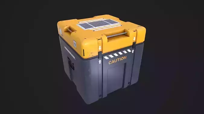Sci-Fi Storage Loot Crate 07 Low-poly 3D model