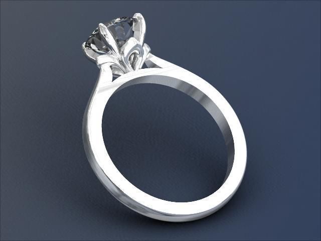 Lotus Engagement ring 3D print model