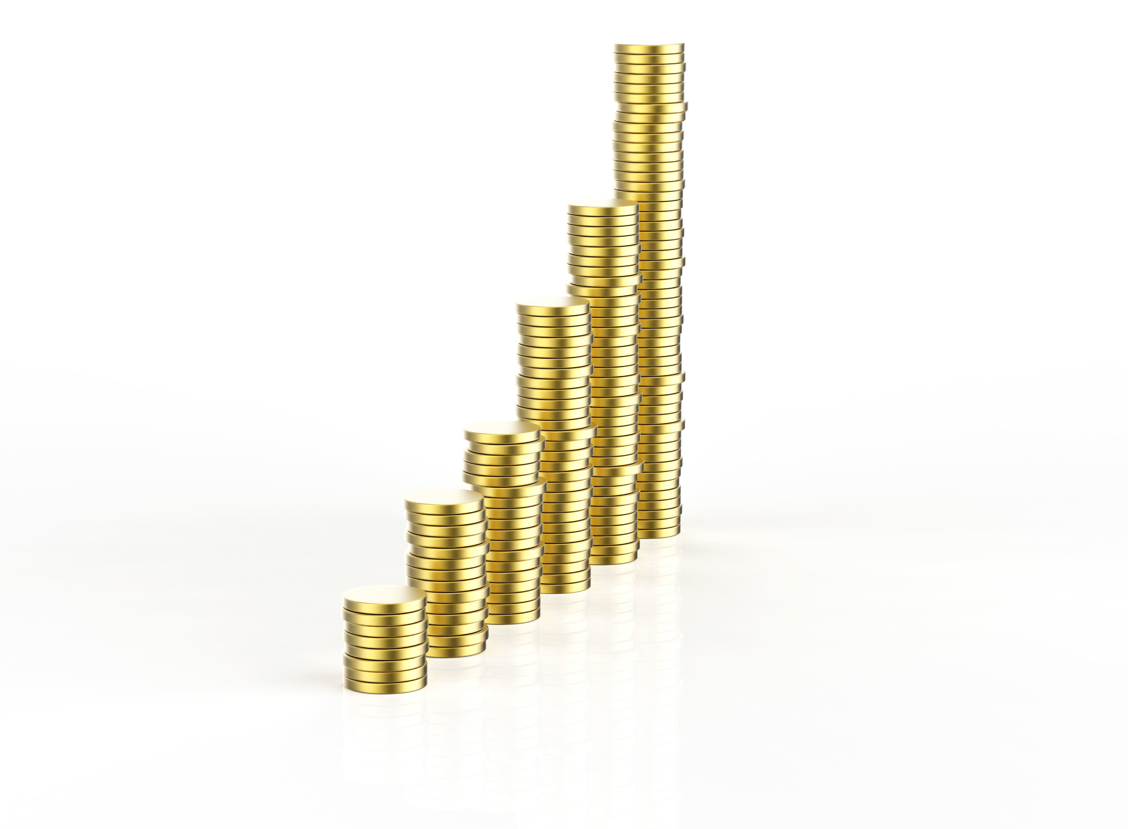 Coins chart 3D model_1