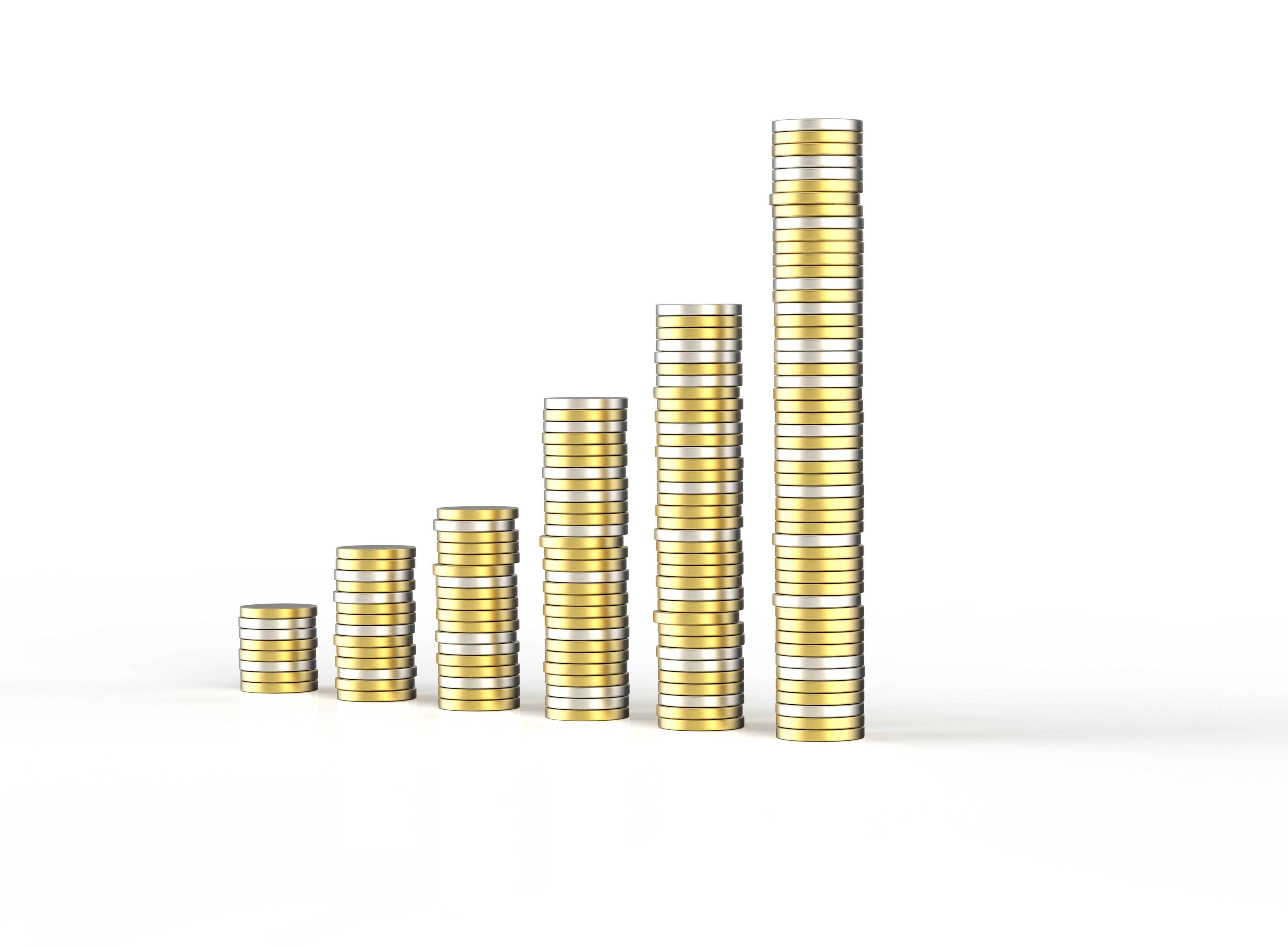 Coins chart 3D model_5