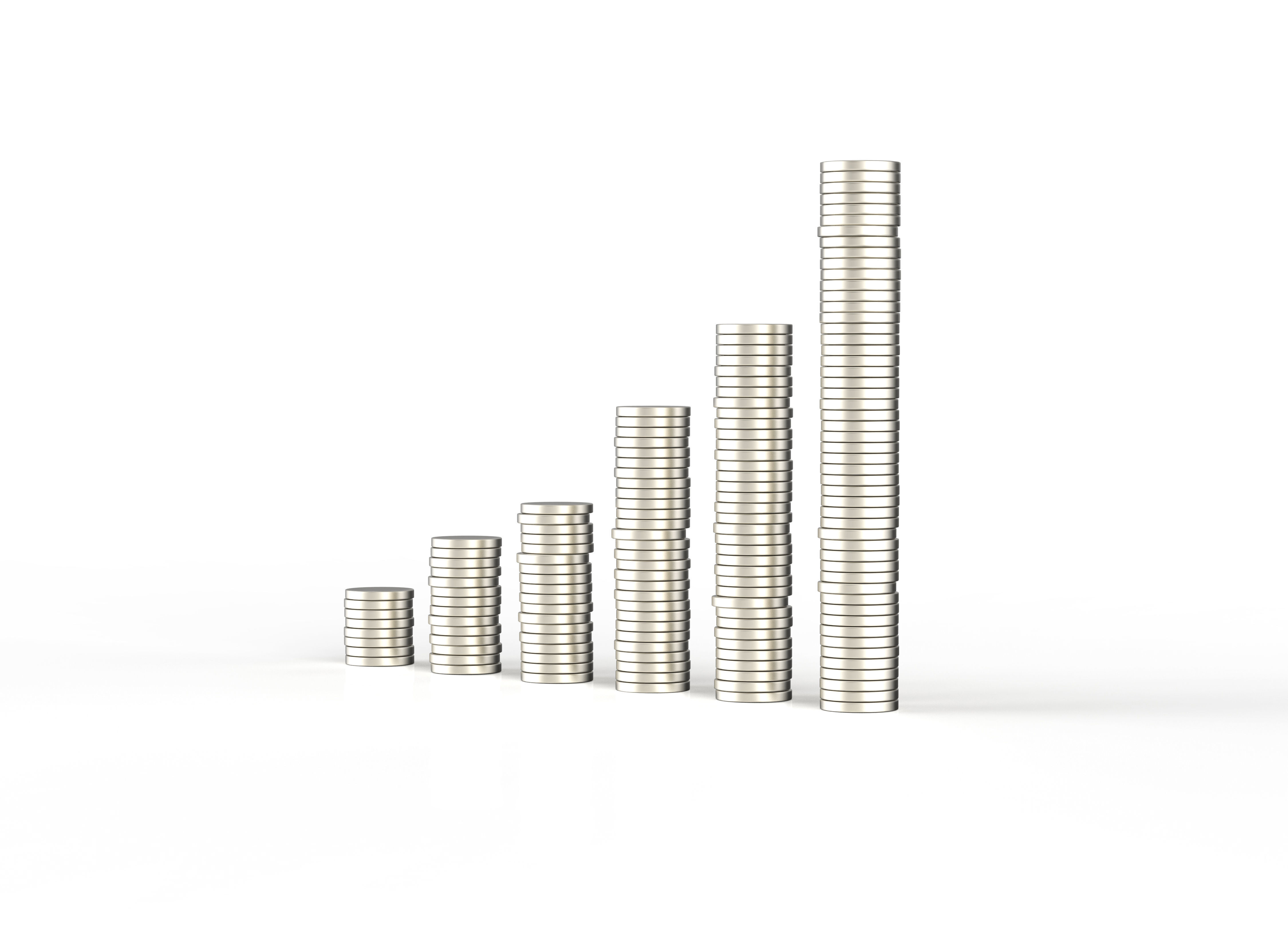 Coins chart 3D model_6