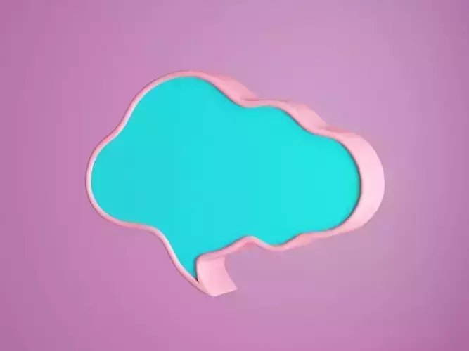 Speech Bubble Speech Cloud 3D model
