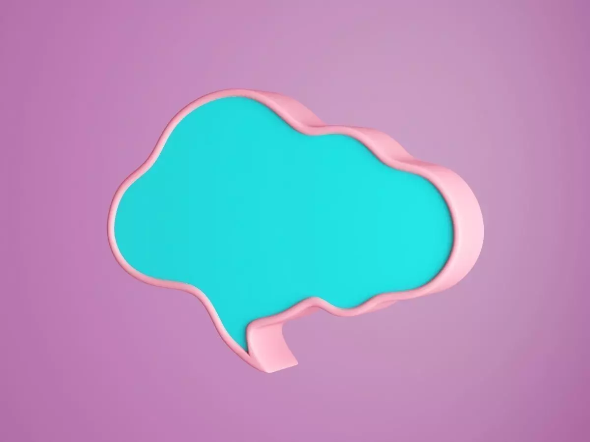 Speech Bubble Speech Cloud 3D model_0